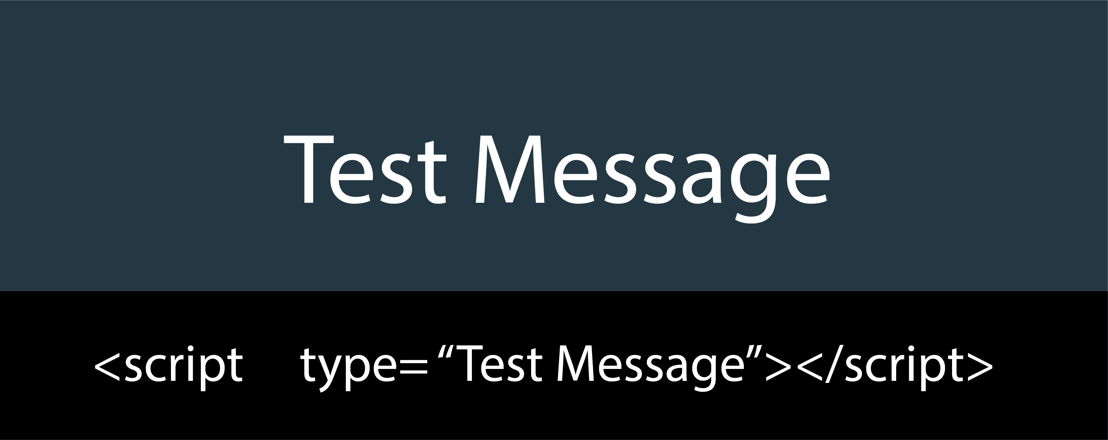 Example of test image using scripting